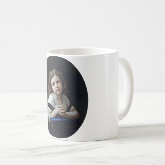 Das Gebet, Bouguereau Kaffeetasse (VorderseiteRechts)