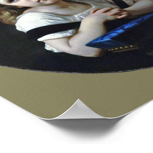 Das Gebet, Bouguereau Poster (Ecke)