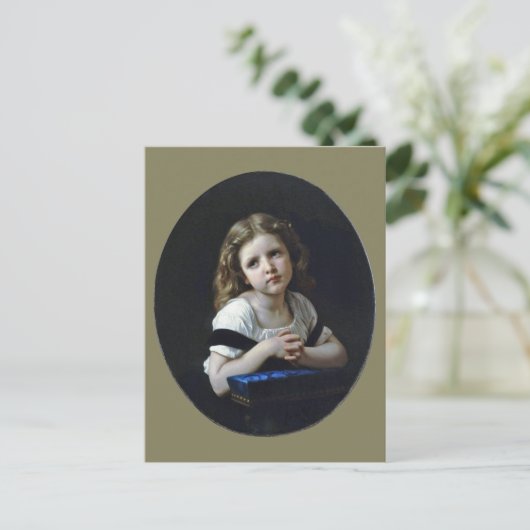 Das Gebet, Bouguereau Postkarte (Stehend Vorderseite)