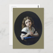 Das Gebet, Bouguereau Postkarte (Vorne/Hinten)