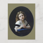Das Gebet, Bouguereau Postkarte (Vorderseite)