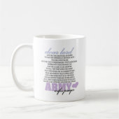 Das Gebet der Armee-Ehefrau Kaffeetasse (Links)