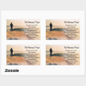 Das Gebet der Fischer Rechteckiger Aufkleber (Blatt)