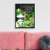 "Das Gebet der Gelassenheit" in Leinwand verpackt (Insitu (Wohnzimmer))