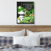 "Das Gebet der Gelassenheit" in Leinwand verpackt (Insitu (Schlafzimmer))