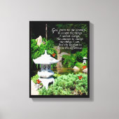 "Das Gebet der Gelassenheit" in Leinwand verpackt (Vorderseite)