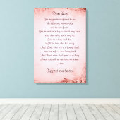 Das Gebet der militärischen Ehefrau Leinwanddruck (Insitu (Holzboden))