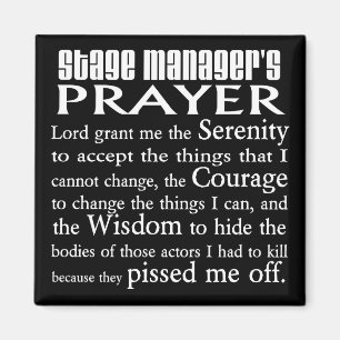 Das Gebet des Bühne-Managers Magnet