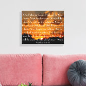 Das Gebet des Herrn auf einem schönen Sonnenunterg Leinwanddruck (Insitu (Wohnzimmer))