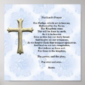 Das Gebet des Herrn (blau) Poster (Vorne)