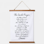 Das Gebet des Herrn Christlich Wandteppich Mit Holzrahmen (Vorderseite)