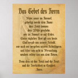 Das Gebet des Herrn (deutsch) Poster