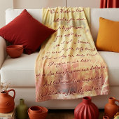 Das Gebet des Herrn Fleecedecke