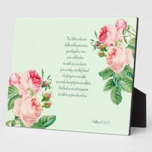 Das Gebet des Herrn Fotoplatte