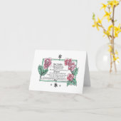 Das Gebet des Herrn Karte (Gelbe Blume)