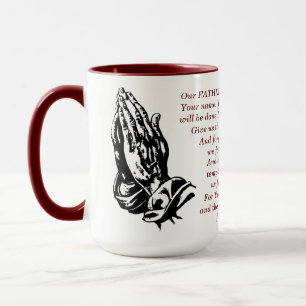 Das Gebet des Herrn Matt 9:6-13 Glaubenskaffee-Tas Tasse