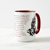 Das Gebet des Herrn Matt 9:6-13 Glaubenskaffee-Tas Tasse (VorderseiteRechts)