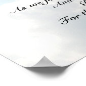 Das Gebet des Herrn, Matthew 6:9-13 Bibelverse Poster (Ecke)