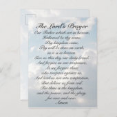 Das Gebet des Herrn, Matthew 6:9-13 Bibelverse Postkarte (Vorne/Hinten)