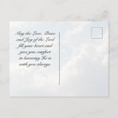 Das Gebet des Herrn, Matthew 6:9-13 Bibelverse Postkarte (Rückseite)