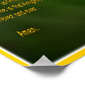 Das Gebet des Herrn mit Blume Poster (Ecke)