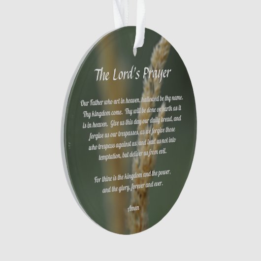 Das Gebet des Herrn Ornament (Vorderseite)
