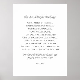 Das Gebet des Herrn. Poster