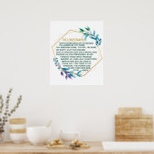 Das Gebet des Herrn Poster (Küche)