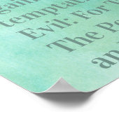 Das Gebet des Herrn Poster (Ecke)