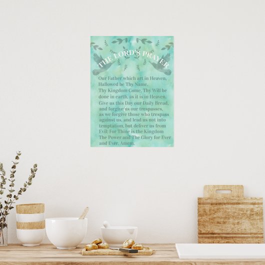 Das Gebet des Herrn Poster (Küche)