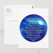 Das Gebet des Herrn Postkarte (Vorne/Hinten)