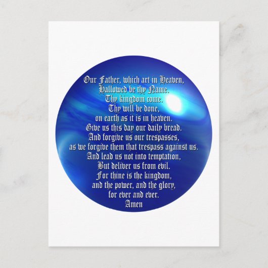 Das Gebet des Herrn Postkarte (Vorderseite)
