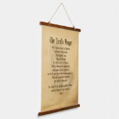 Das Gebet des Herrn (traditionell) Wandteppich Mit Holzrahmen (Gewinkelt)