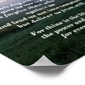 Das Gebet des Herrn - Traditionelles Versions-Post Poster (Ecke)