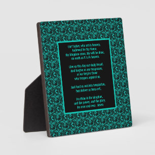 Das Gebet des Herrn Unser Vater Abstrakte Grenze Fotoplatte