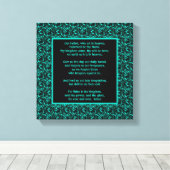 Das Gebet des Herrn Unser Vater Abstrakte Grenze Leinwanddruck (Insitu (Holzboden))