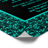 Das Gebet des Herrn Unser Vater Abstrakte Grenze Poster (Ecke)