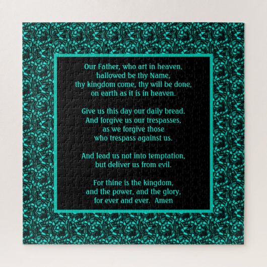 Das Gebet des Herrn Unser Vater Abstrakte Grenze Puzzle (Vertikal)