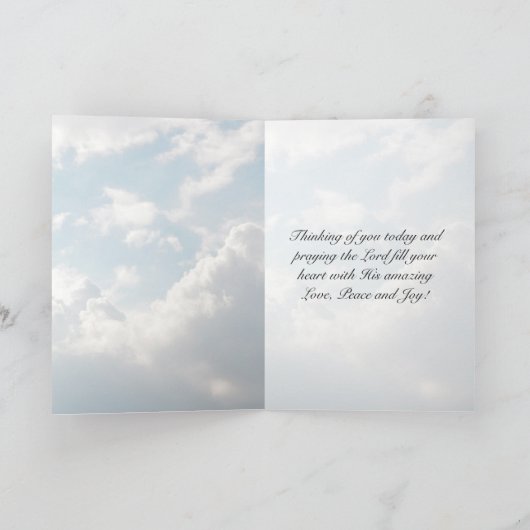 Das Gebet des Herrn, unser Vater, der im Himmel Ku Karte (Innenseite)