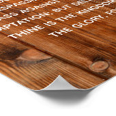 Das Gebet des Herrn Unser Vater, der im Himmel Kun Poster (Ecke)