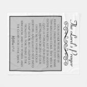 Das Gebet des Herrn | Unser Vater KJV Fleecedecke (Vorderseite (Horizontal))