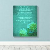 Das Gebet des Herrn unser Vater Leinwanddruck (Insitu (Holzboden))