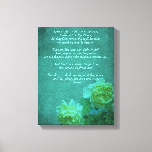 Das Gebet des Herrn unser Vater Leinwanddruck (Vorderseite)