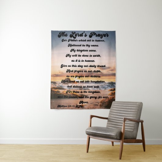 Das Gebet des Herrn Wandteppich (Beispiel)