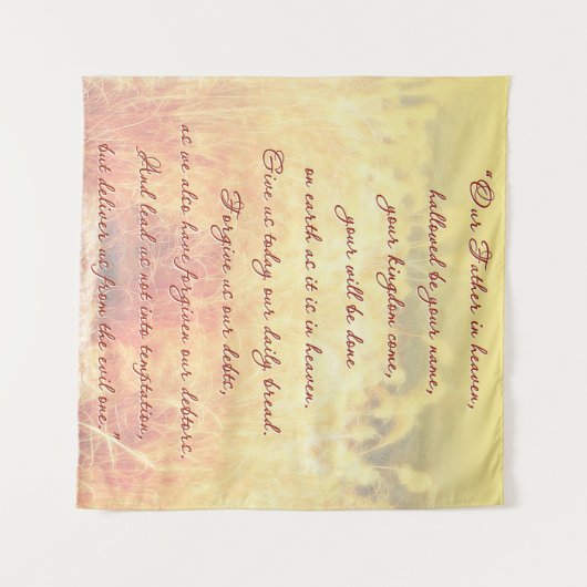 Das Gebet des Herrn Wandteppich (Vorderseite (Horizontal))