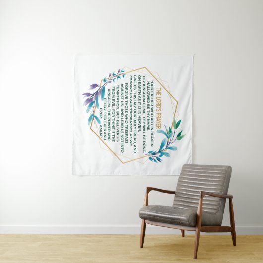 Das Gebet des Herrn Wandteppich (Beispiel (Horizontal))