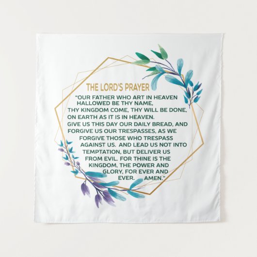 Das Gebet des Herrn Wandteppich (Vorderseite)