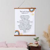 Das Gebet des Herrn Wandteppich Mit Holzrahmen (Schlafzimmer)