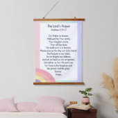Das Gebet des Herrn Wandteppich Mit Holzrahmen (Schlafzimmer)