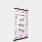 Das Gebet des Herrn Wandteppich Mit Holzrahmen (Gewinkelt)